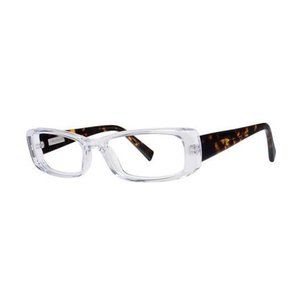 THEORY clear eyeglass FRAMES amber brown tortoise arms Plastic Acetate MINT